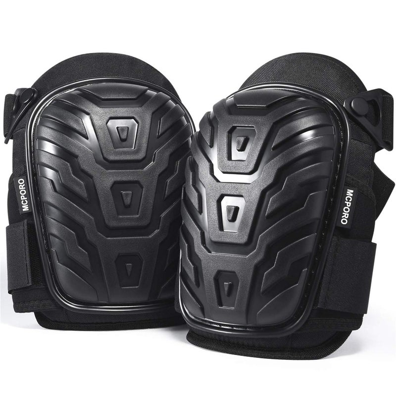 MCPORO Professional Knee Pads for Work â€“ Breathable Heavy Duty Construction Pads With Foam Padding for Construction, Gardening, Flooring with Adjustable Non-Slip Straps (1) - Image 1